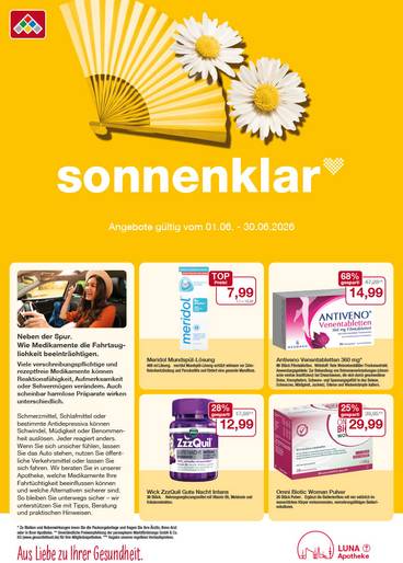 Flyer mit Juni-Angeboten
