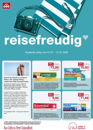 Flyer mit Juli-Angeboten