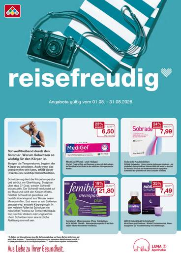 Flyer mit August-Angeboten